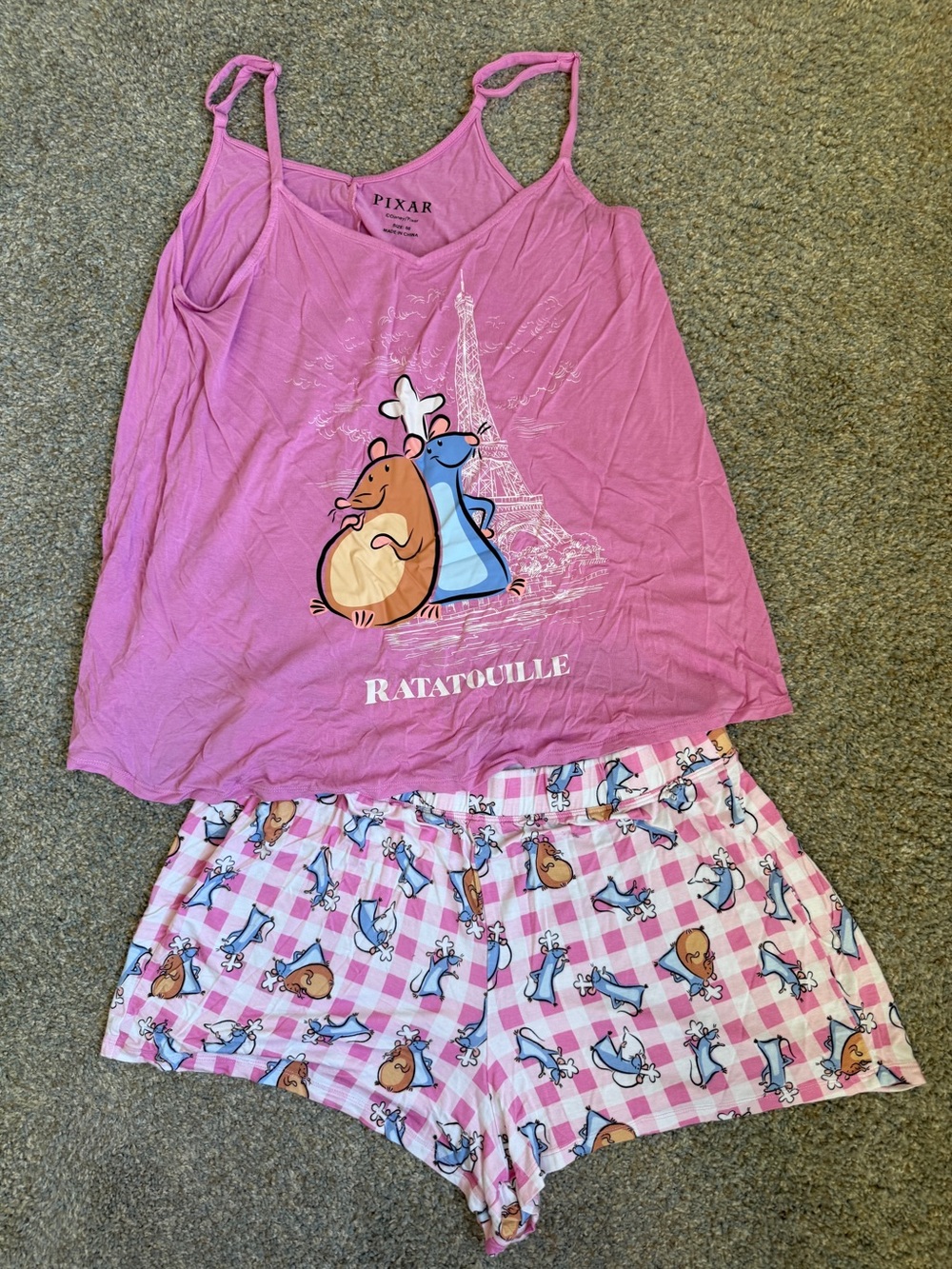 Ratatouille women’s torrid Disney Pixar Pajama Set size XL-1X
